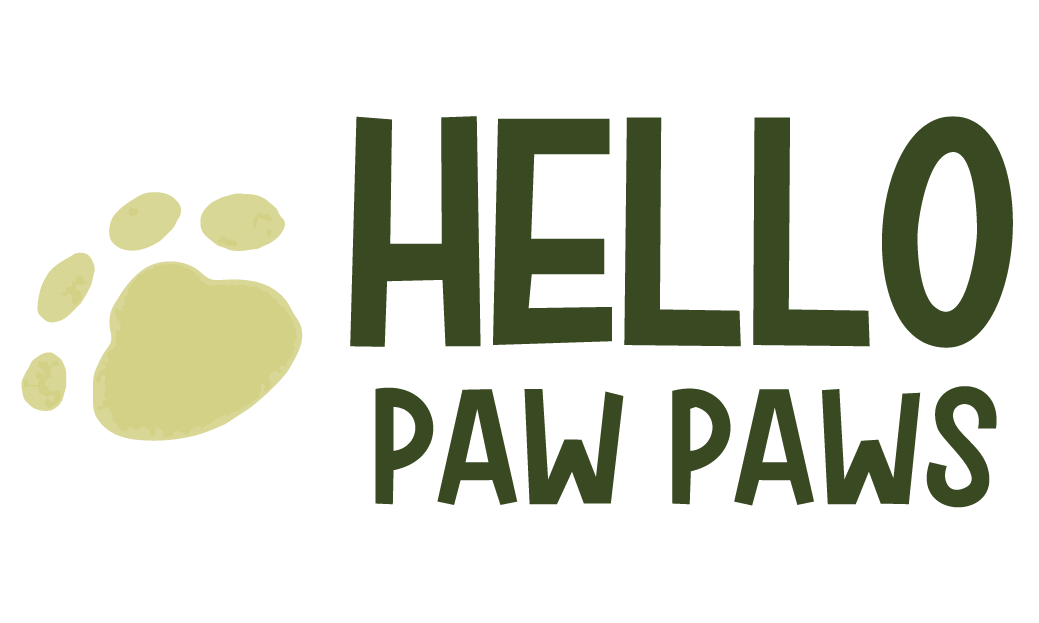 Hello Paw Paws Emblem Logo